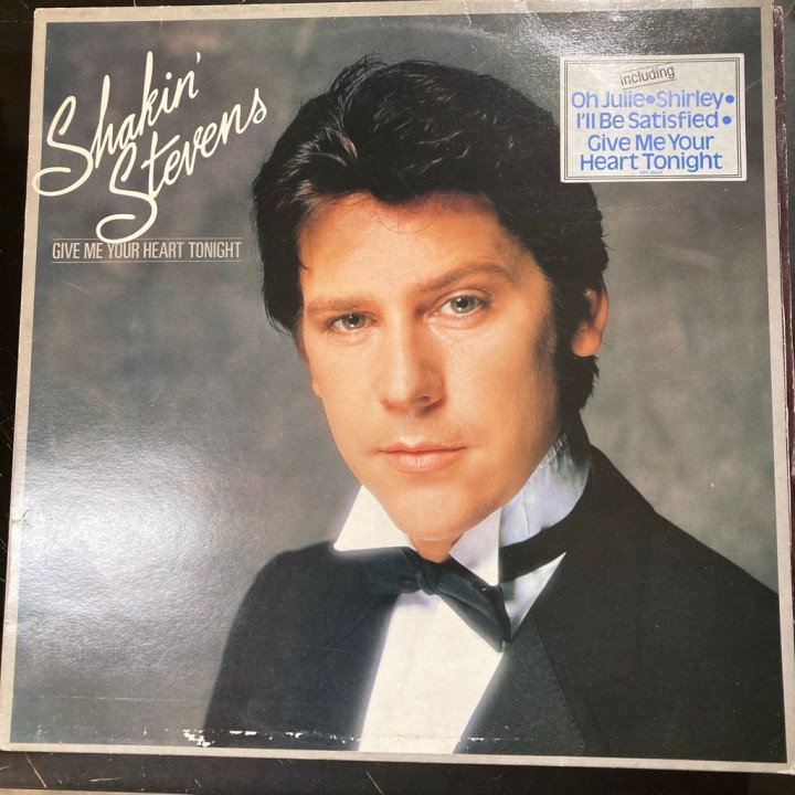 Shakin' Stevens - Give Me Your Heart Tonight (HOL/1982) LP (VG+/VG+) -rock n roll-